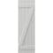 Ekena Millwork Americraft 5-Board (2 Batten) Wood Joined Board-n-Batten Shutters w/ Z-Bar, ARW102BB518X77STH, PR ARW102BB518X77STH - alternate 7